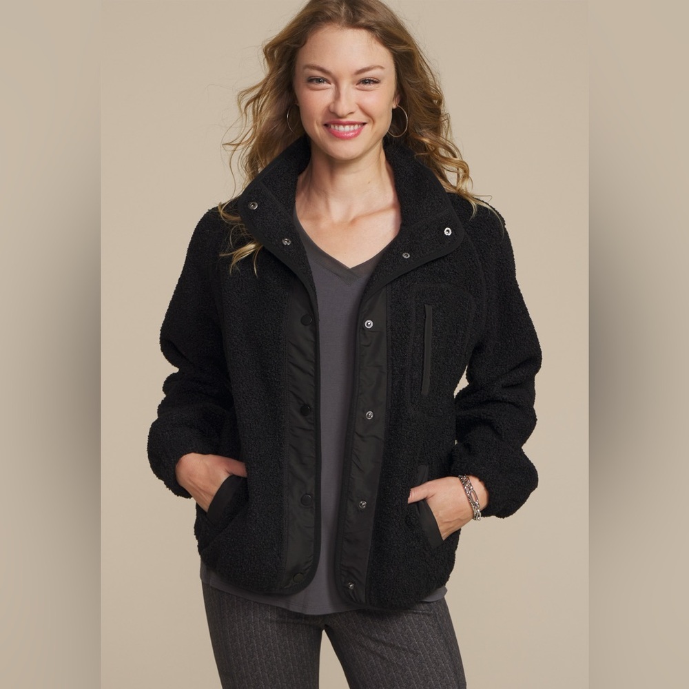 🆕 NWT Maurices Black Teddy Sherpa Jacket